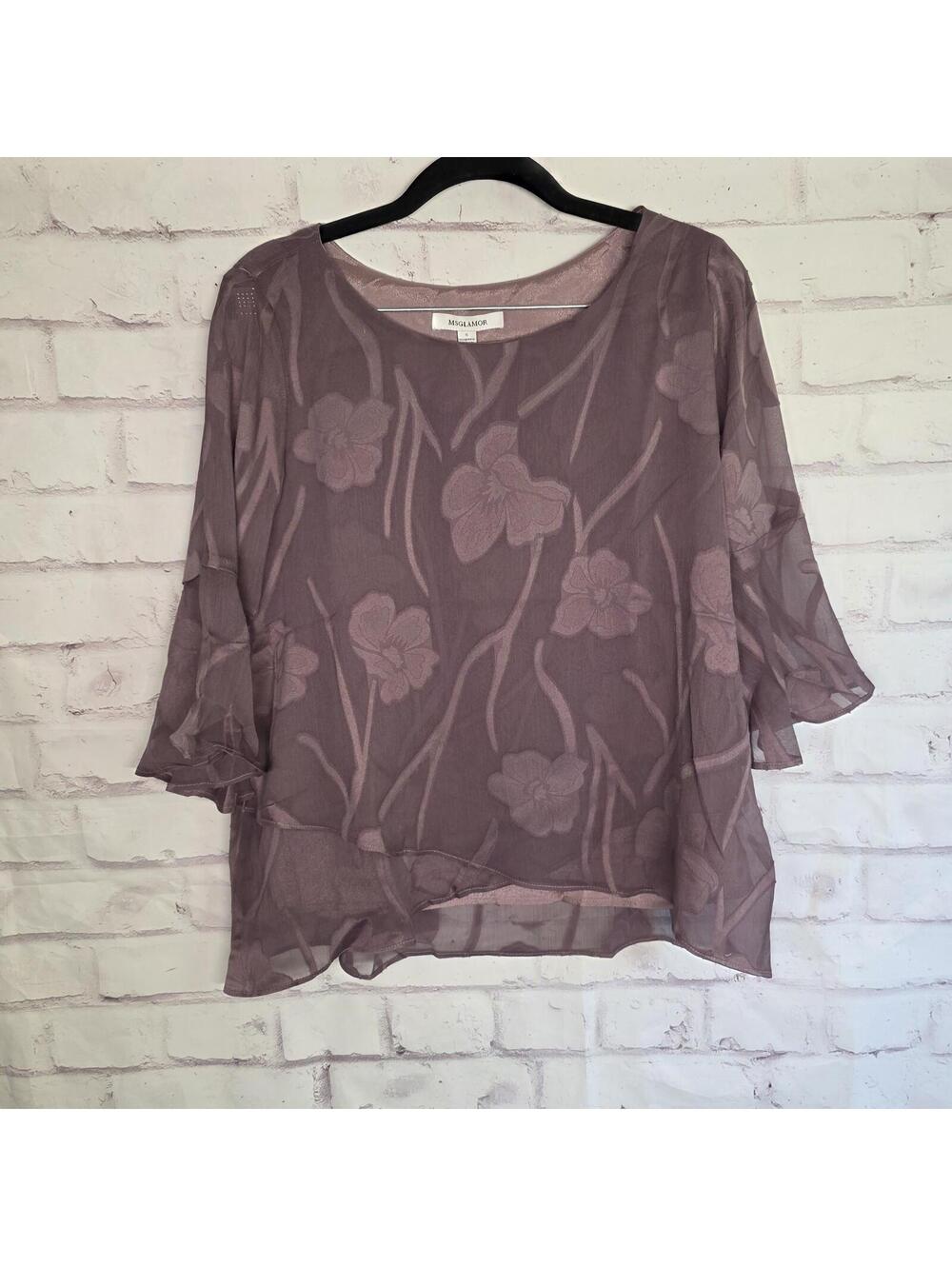 Purple dressy top